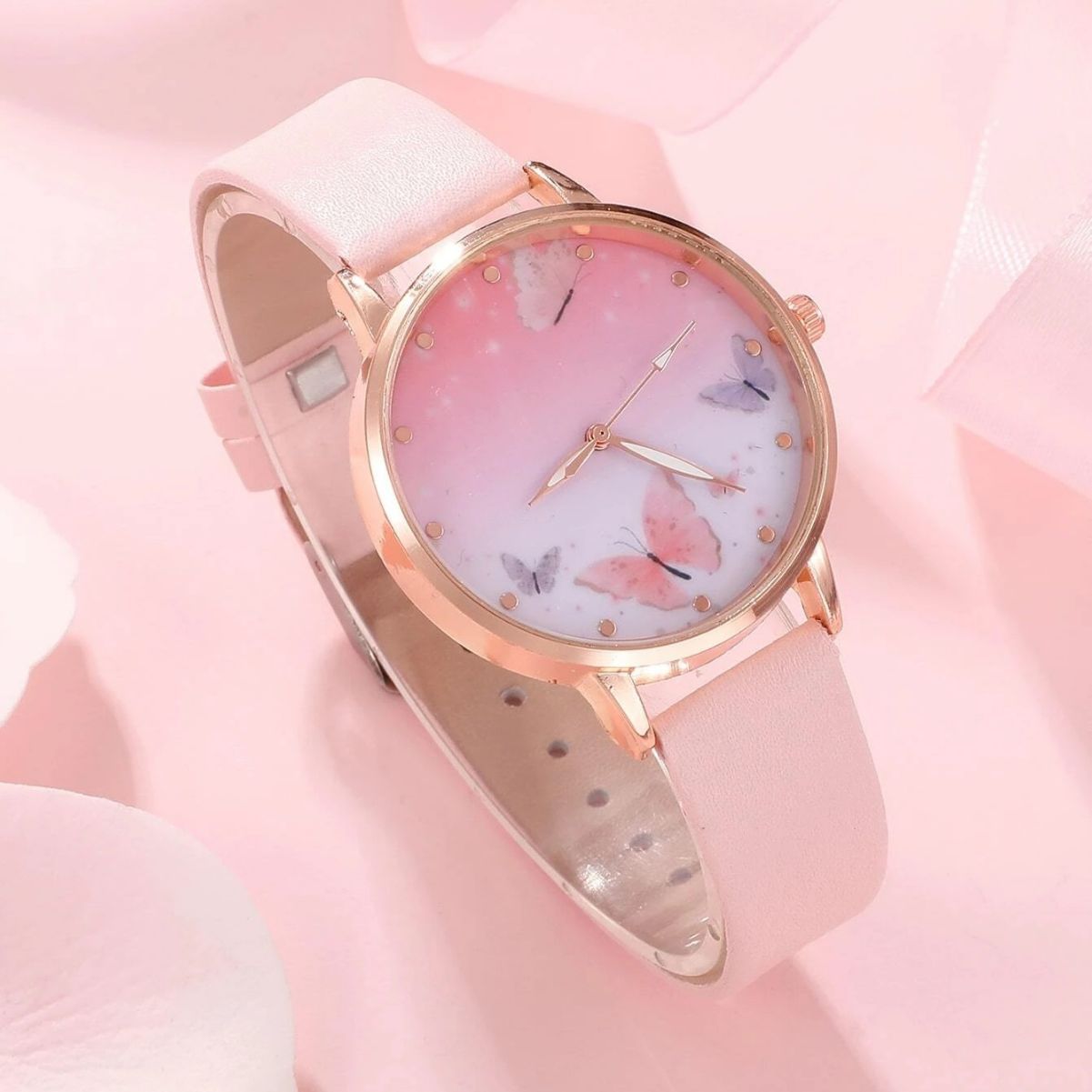 Montre & bracelet papillon